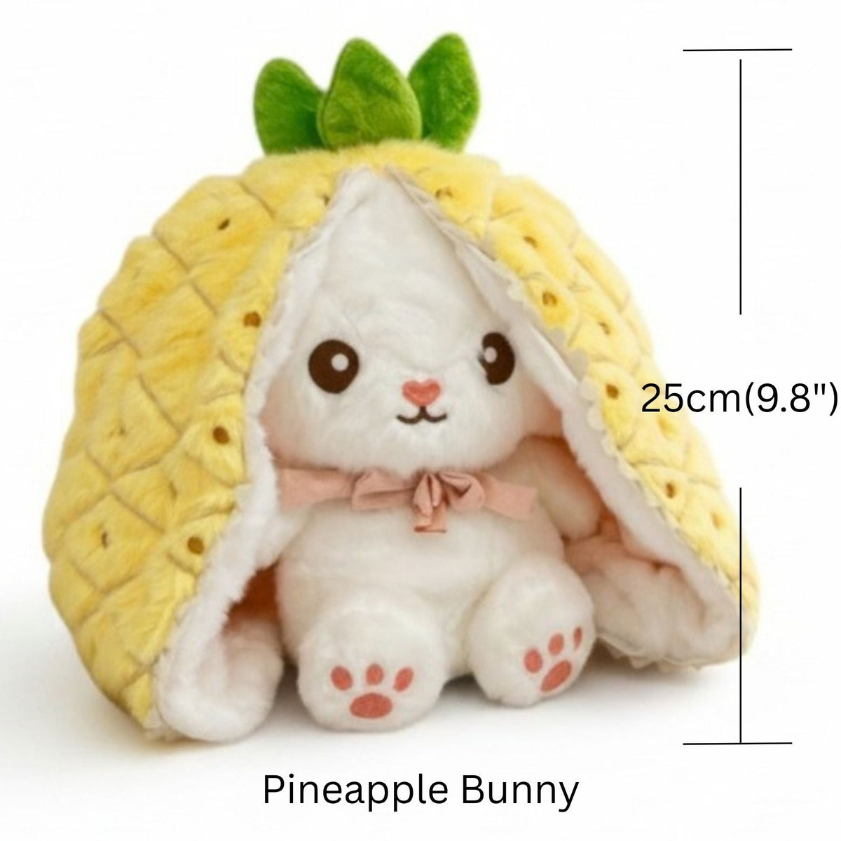 Reversible Strawberry & Carrot Bunny Plush