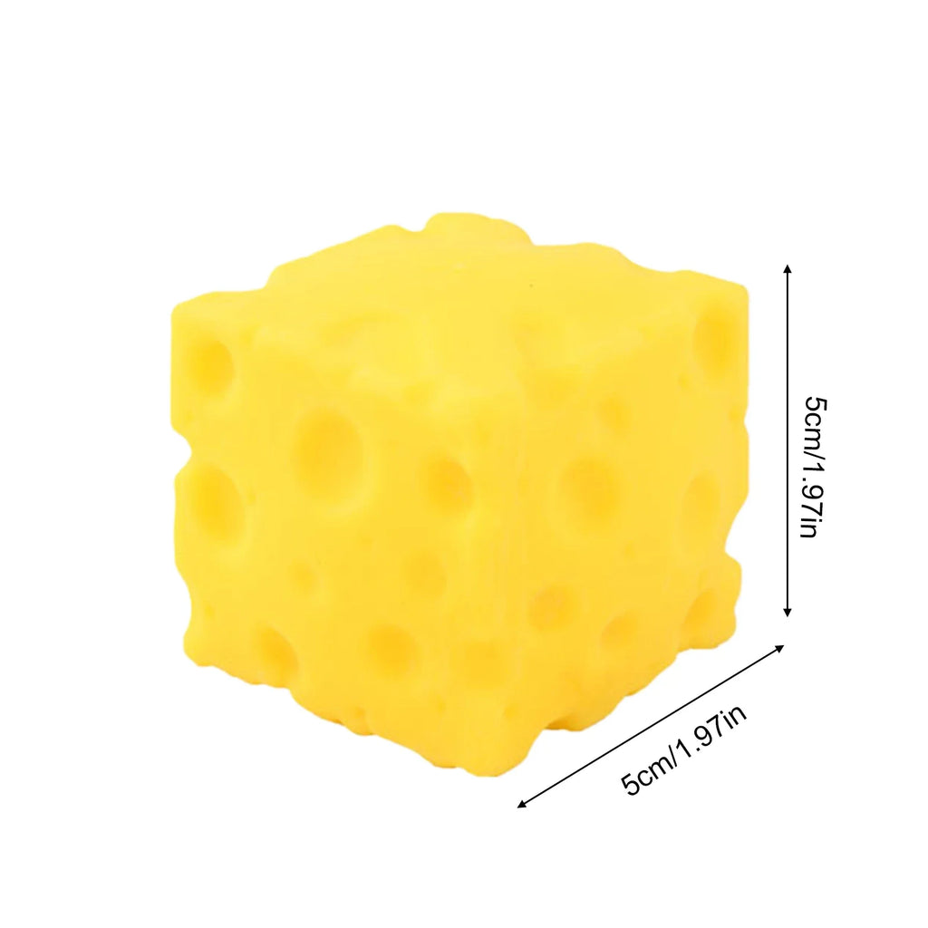 Cheese Cube Squishy Fidget Toy – 7 cm