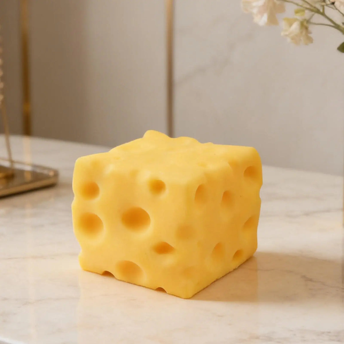 Cheese Cube Squishy Fidget Toy – 7 cm