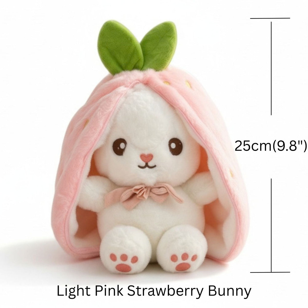 Reversible Strawberry & Carrot Bunny Plush