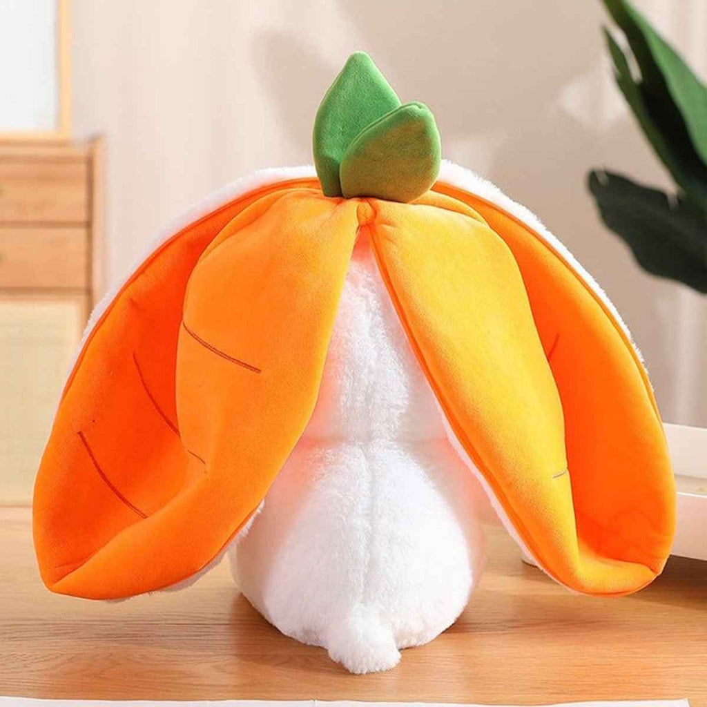 Reversible Strawberry & Carrot Bunny Plush